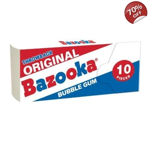 Bazooka Throwback Original Bubble Gum - 10 Pieces Packet