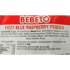 Fizzy Blue Raspberry Pencils - Bebeto Mini Candy Cable Sweets
