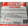 Bebeto Mini Peach Rings - Fizzy Jelly Sweets