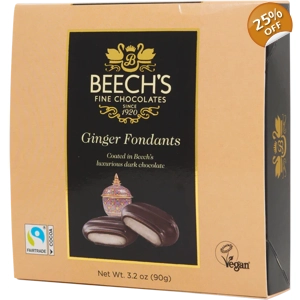 Beech's Ginger Fondant Creams in Dark Chocolate - 90g Beechs Gift Box