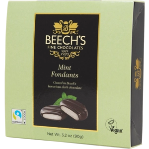 Beech's Mint Fondant Creams in Dark Chocolate - 90g Beechs Gift Box