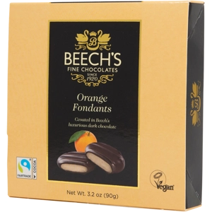 Beech's Orange Fondant Creams in Dark Chocolate - 90g Beechs Gift Box
