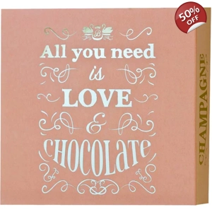 Beech's Pink Marc de Champagne Truffles - 100g Beechs Love Gift Box