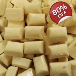 Beechs White Chocolate Vanilla Stripe - Beech's Chocolates Weigh Out