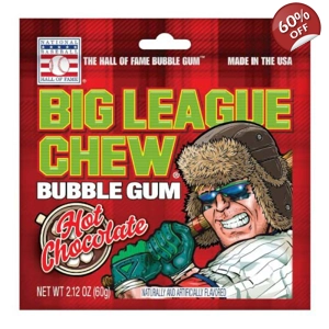 Big League Chew Hot Chocolate Bubble Gum - 60g Packet