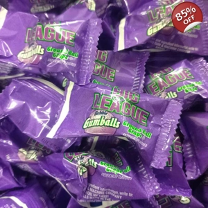 Big League Ground Ball Grape Bubble Gum Balls - Bubble Gumballs