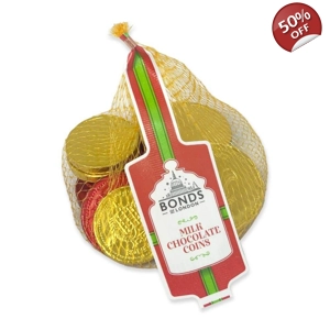 Bonds Gold Milk Chocolate Coins 75g Net