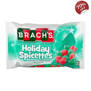 Brach's Holiday Spicettes - Cinnamon Wintergreen Jelly Drops -283g Bag