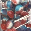 Great British Mix Dobsons Ryburn White Red & Blue Mega Lollies