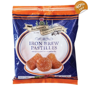 Buchanan's Iron Brew Pastilles - 180g Bag - Buchanans Scottish Sweets