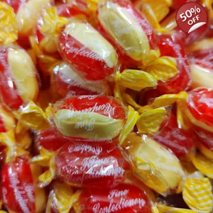Buchanan's Rhubarb and Custard - Buchanans Boiled & wrapped Sweets