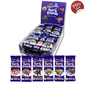 Cadbury Furry Friends Dairy Milk Chocolate Bar - 20g - Aus Import