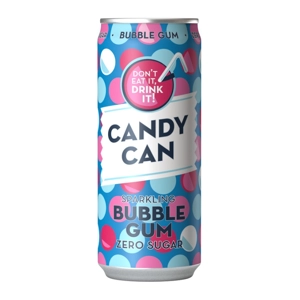Candy Can Sparkling Bubble Gum Zero Sugar - 330ml Can