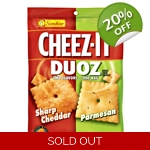 Cheez-It Duoz Sharp Cheddar & Parmesan Baked Snack Crackers - 121g Bag Cheez-It Duoz Sharp Cheddar & Parmesan Baked Snack Crackers - 121g Bag