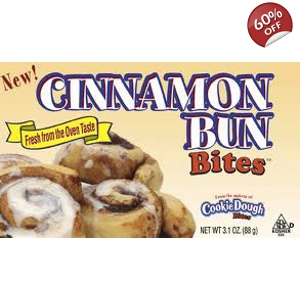 Cinnamon Bun Bites - Cookie Dough Bites - 88g Box