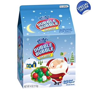 Concord Dubble Bubble Gum Balls - Bubblegums - 113g Christmas Carton
