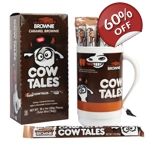 Cow Tales Caramel Brownie - Cows Tale Chocolate Cream Candy 28g Bar