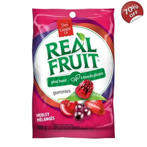 Dare Candy Co - Real Fruit Gummies Medley - 180g Bag Canadian Sweets