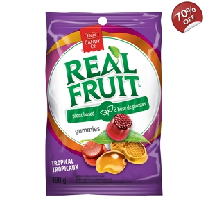 Dare Candy Co - Real Fruit Gummies Tropical - 180g Bag Canadian Sweets