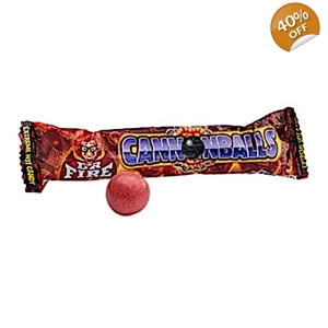 Dr Fire Cannonballs - 5 Extreme HOT Candy Fire Balls Jawbreakers - 40g