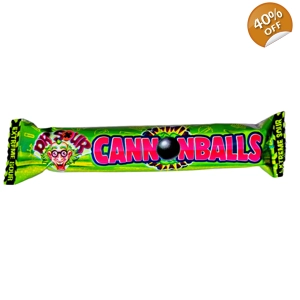 Dr Sour Cannonballs - 5 Extreme Mega Super Sour Jawbreakers - 40g Pack