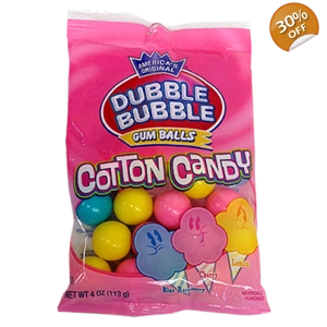 Dubble Bubble Gum Balls Cotton Candy - 113g Bag