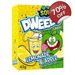 DWEEBS SOUR - Lemonade & Apple Crunchy Candy Sweets - 45g Box