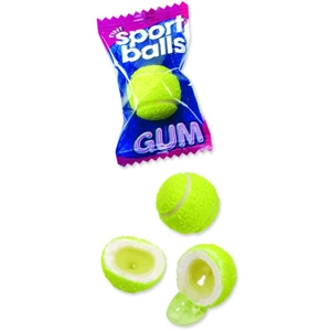 Fini Tennis Balls Bubblegums - Wrapped Bubble Gum Sports Ball Sweets