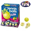 Fini Tennis Balls Bubblegums - Wrapped Bubble Gum Sports Ball Sweets