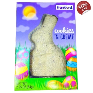 Frankford Cookies 'N CREME Candy Bunny Rabbit - 64g Box