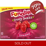 Funables Fruity Snacks Strawberry 22g Pouches x 22 per 498g Box