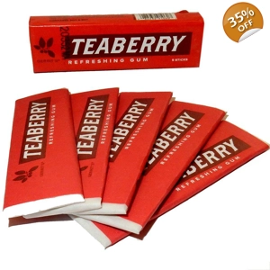 Gerrits Teaberry Refreshing Chewing Gum Sticks 5 Piece Pack