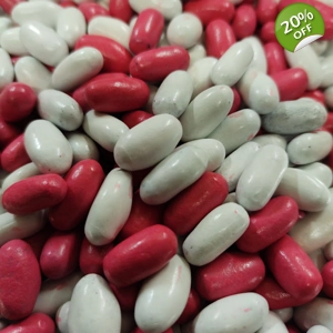 Good & Plenty Pink and White Liquorice Candy American Licorice Comfits