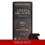 Green & Blacks Dark Chocolate 70 Percent Cocoa Bar - 90g