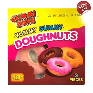 Gummi Zone Yummy Gummy Doughnuts 23g Mini Candy Donuts