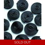 Haribo Black Liquorice Rotella Wheels Sweets Haribo Black Liquorice Rotella Wheels Sweets