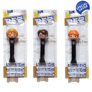 PEZ Harry Potter Sweets Dispenser with 3 Mystery Flavour Candy Packs