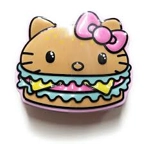 Hello Kitty Burger Shaped Candy -1.2 oz - 34g Orange Sour Flavour
