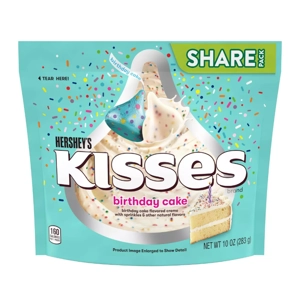 Hershey's Kisses Birthday Cake Share Pack - 283g Bag
