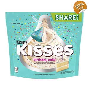 Hershey's Kisses Birthday Cake Share Pack - 283g Bag
