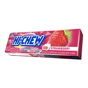 Hi-Chew Fruit Chews Strawberry - Fruity Chewy Candy Sweets - 50g Pack