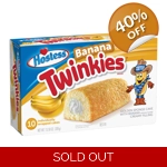 Hostess Banana Creme Twinkies - 10 Pk Wrapped Twinkie Cakes - 385g Box