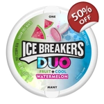 Ice Breakers DUO Watermelon Mints - Sugar-Free Candy Sweets - 36g Tub Ice Breakers DUO Watermelon Mints - Sugar-Free Candy Sweets - 36g Tub