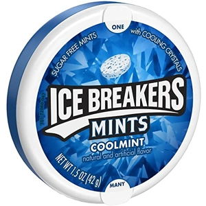 Ice Breakers Mints Coolmint - Sugar Free Cool Mint Sweets - 42g Tin