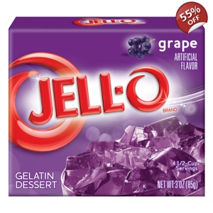 Jell-O - Grape Gelatin Dessert - 3oz - 85g Box Gelatine Jelly Mix