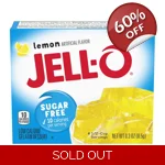 Jell-O - Lemon Gelatin - Sugar Free Gelatine Jelly Mix - 8.5g Box
