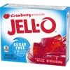Jell-O - Strawberry Gelatin Dessert - Sugar Free Jelly - 8.5g Box