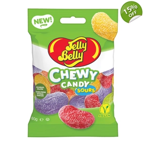 Jelly Belly Chewy Candy Sours - Sour Sweets 60g Pack