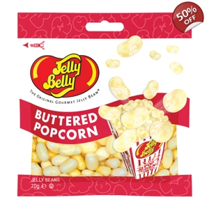 Jelly Belly Buttered Popcorn Jelly Beans - 70g Bag