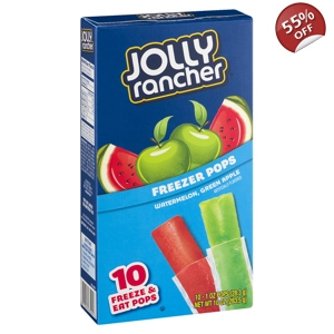 Jolly Rancher Freezer Bars - 10 Ice Pops Box Pack